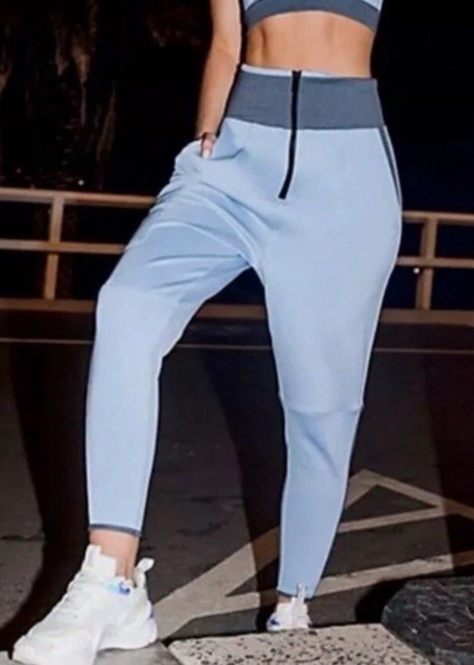 FP Movement Round The Block Jogger Pants Medium Periwinkle Blue Cargo Gorpcore